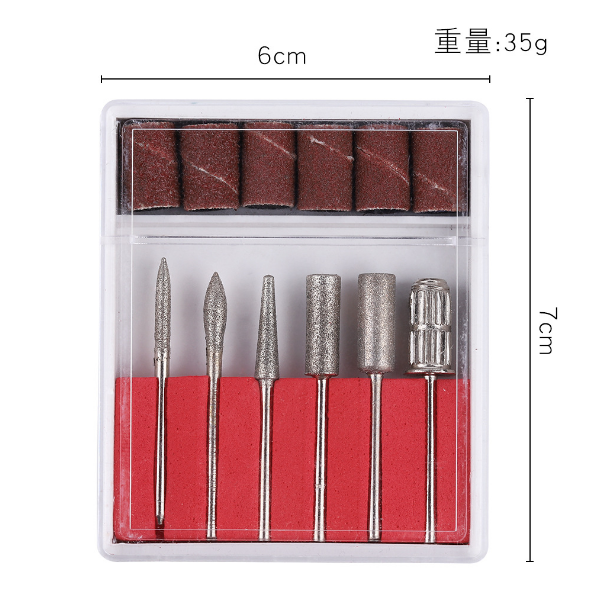 Electric Nail Drilling Head Drill Bit set