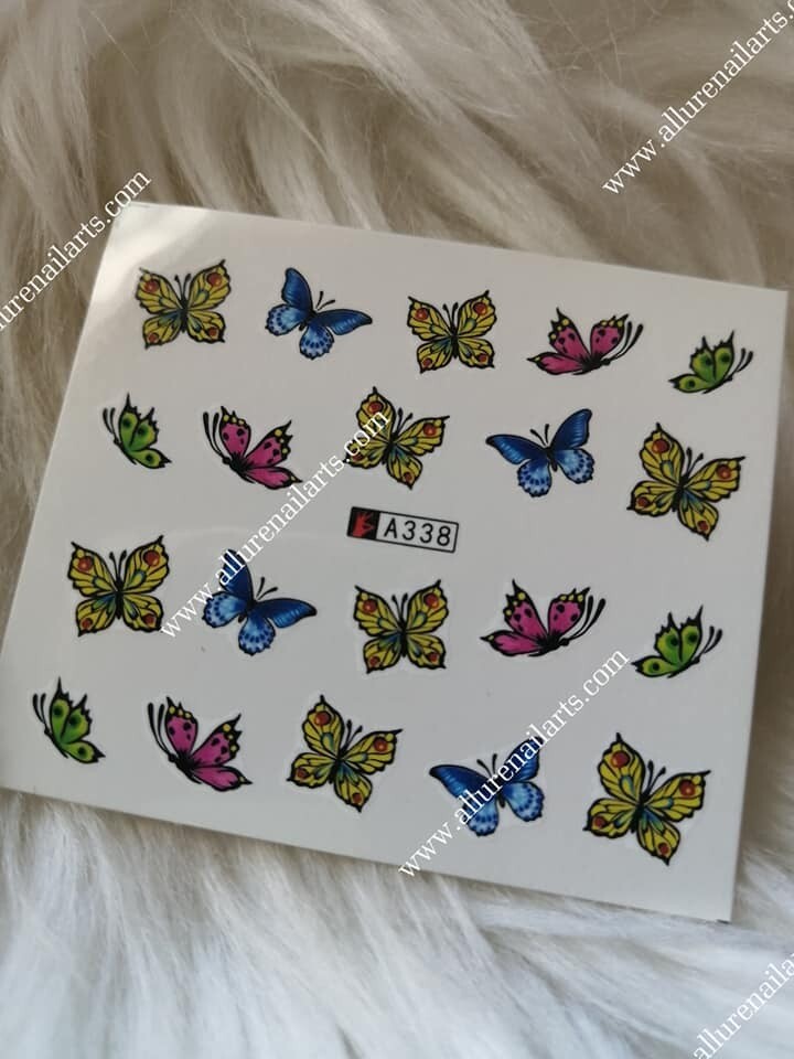 Butterfly Nail Decal Range 337-360