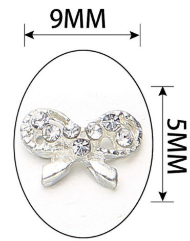 Bow Rhinestones Charms Nail Art Decoration