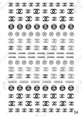Nail decal PM34 fashion brands