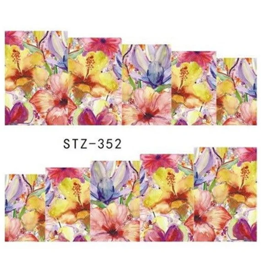 Flower Nail Decal