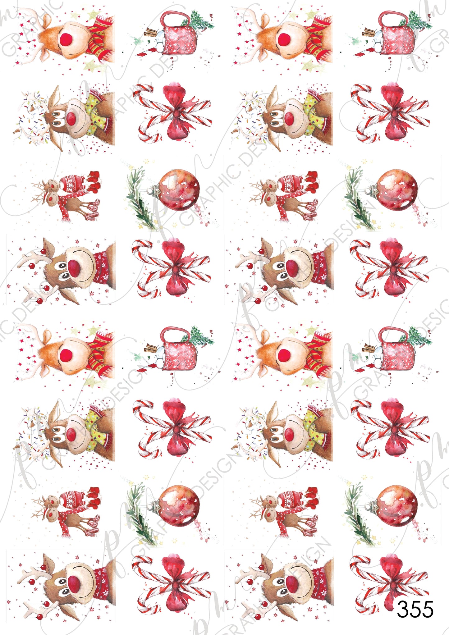 Christmas Nail Art Decal