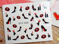 Lips Heels Lipstick Nail Decal