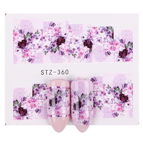 Flower Nail Decal