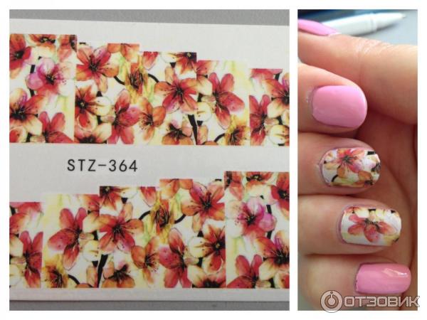 Flower Nail Decal