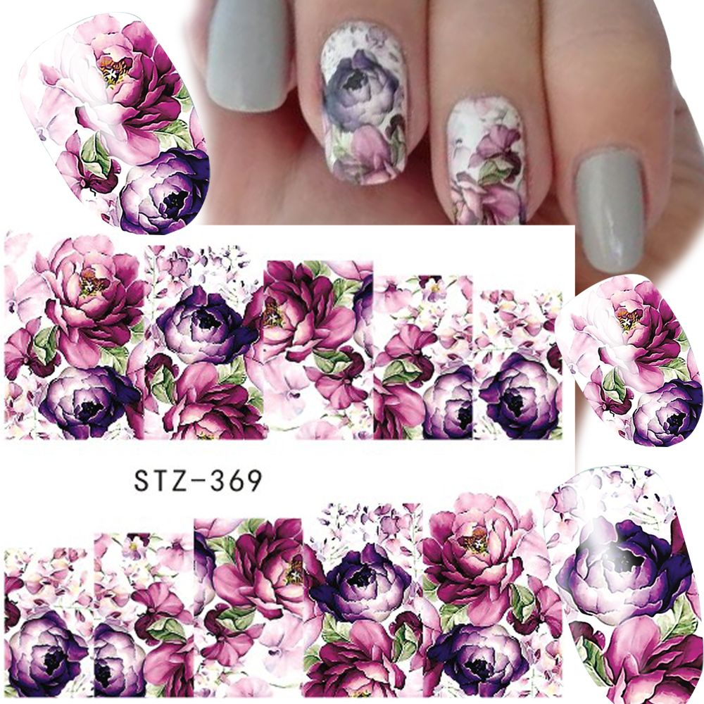 Flower Nail Decal