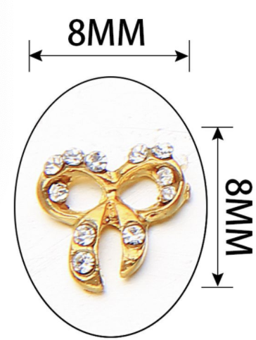 Bow Rhinestones Charms Nail Art Decoration