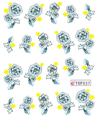 Flower Nail Decal