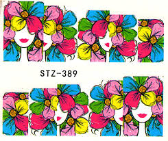 Flower Nail Decal