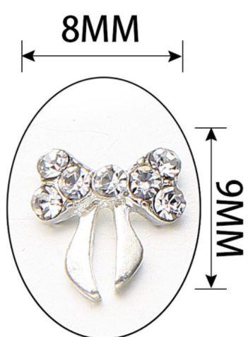 Bow Rhinestones Charms Nail Art Decoration