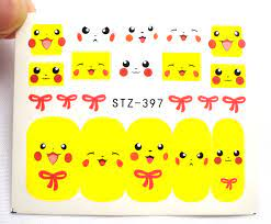 Pokemon Cartoon Nail Decal