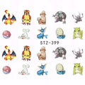 Pokemon Cartoon Nail Decal