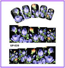 Floral Flower Oil Painting Nail Decal