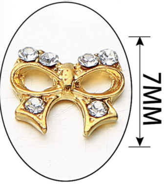 Bow Rhinestones Charms Nail Art Decoration