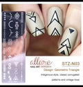 STZN03 Aztec Geometric Lines Shapes Stamping Plate
