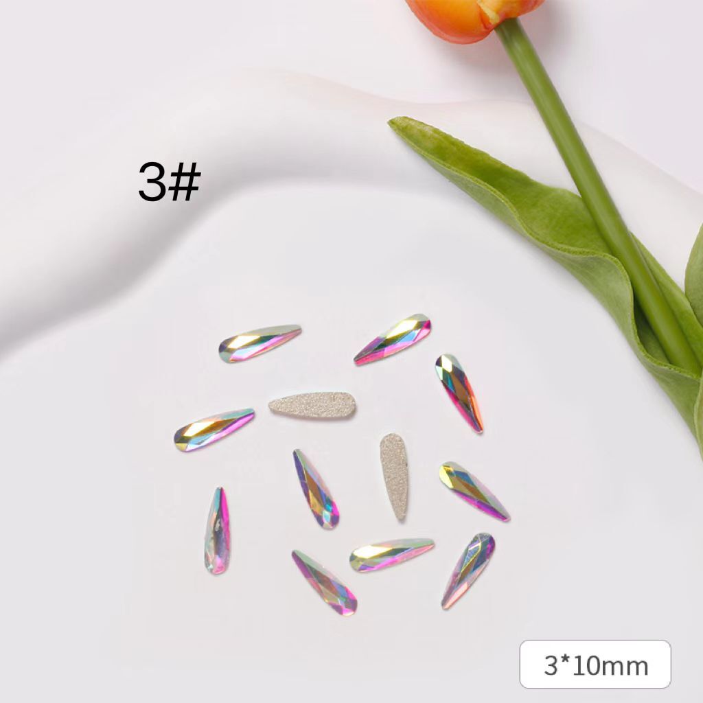 AB Flat Bottom Rhinestone 20pcs/pack