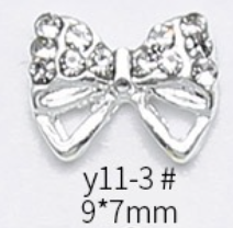 Bow Crown Rhinestones Charms Nail Art Decoration