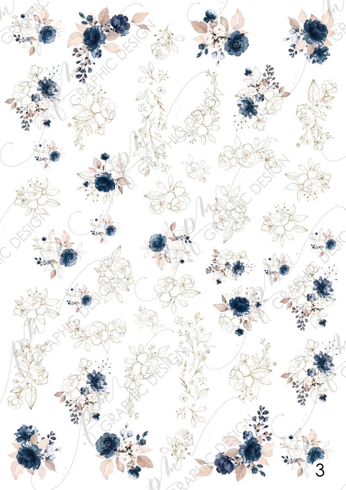 Nail decal PM03