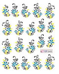 Flower Nail Decal