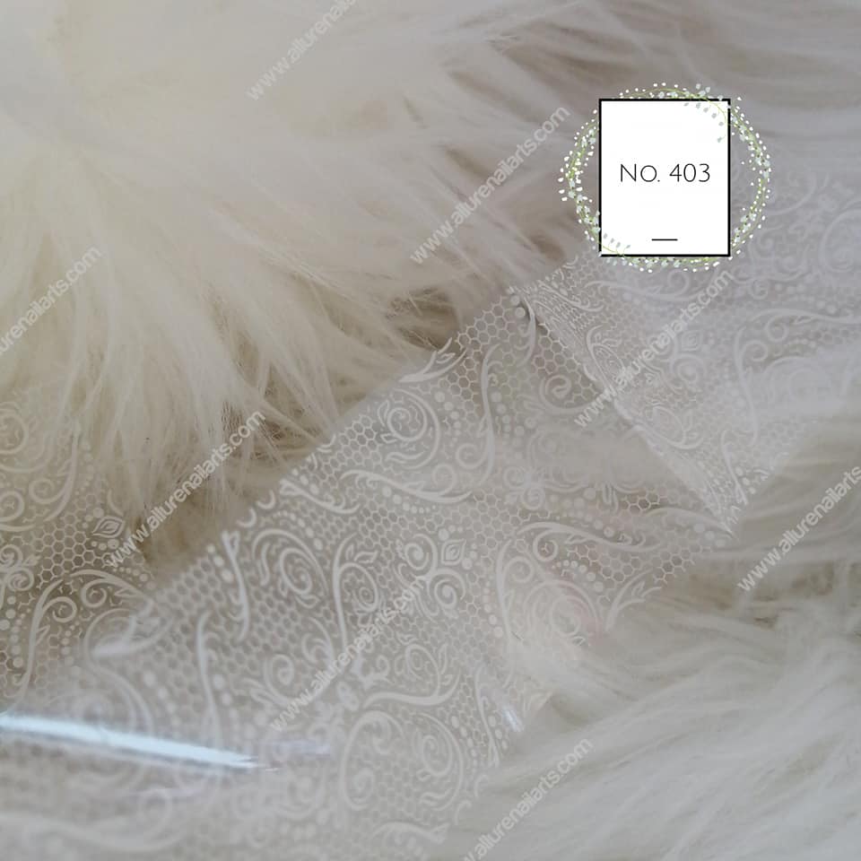 Lace Foil Nail Transfer