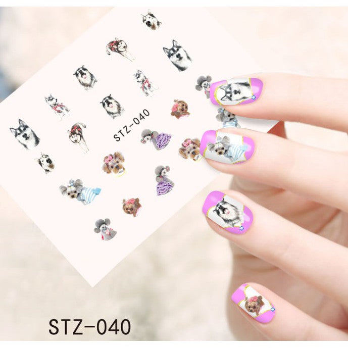 Dogs Pets Nail Decal