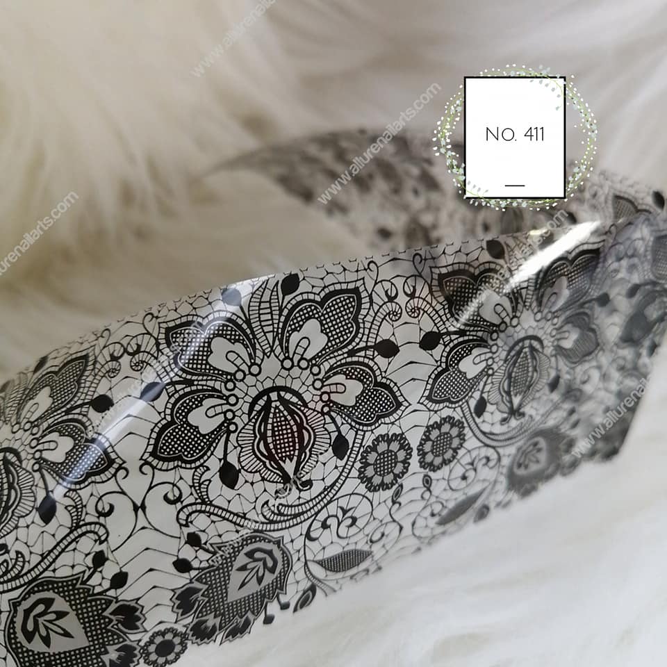 Lace Foil Nail Transfer