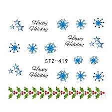 Christmas Snowflake Nail Decal