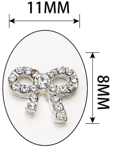 Bow Rhinestones Charms Nail Art Decoration