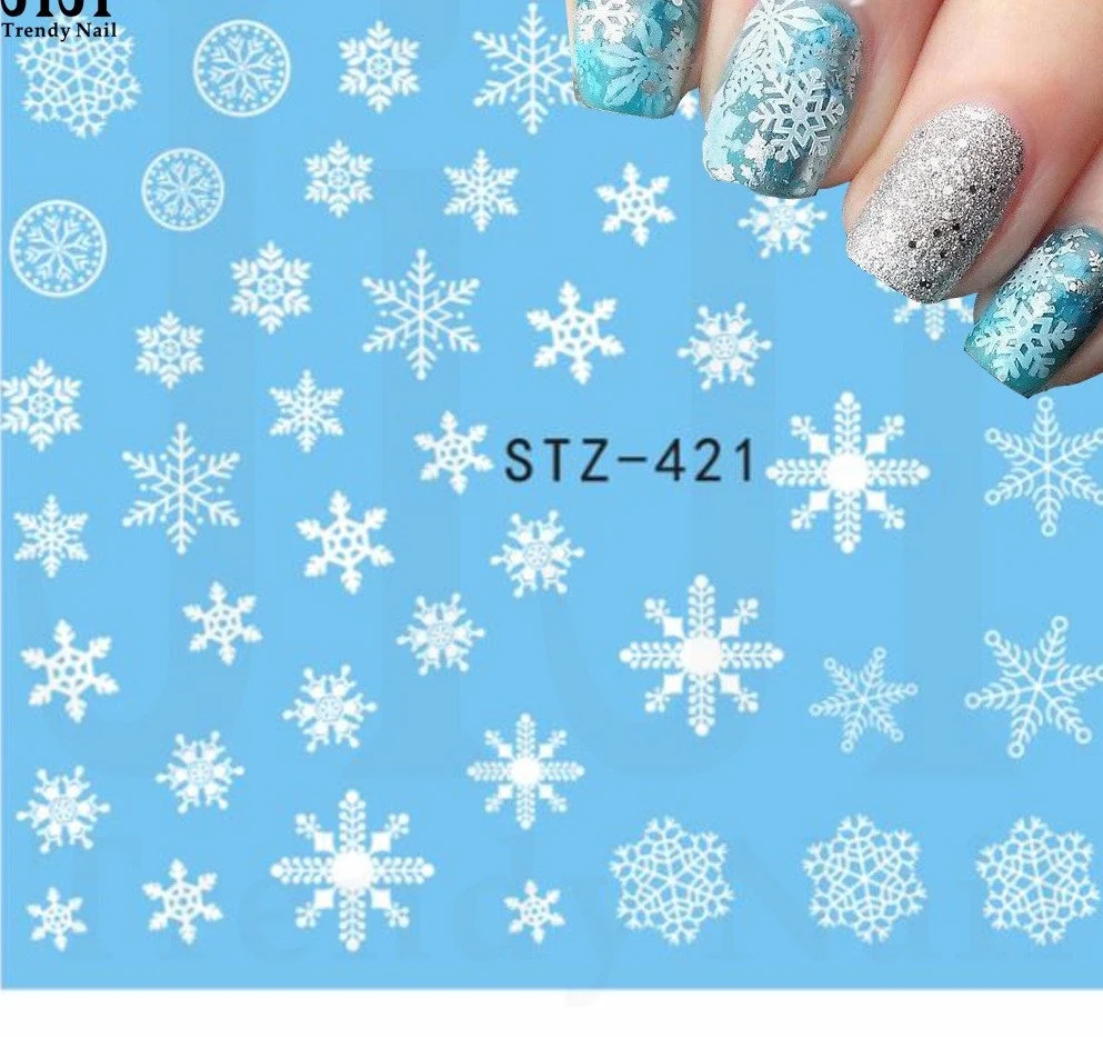 Christmas Snowflake Nail Decal