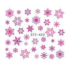 Christmas Snowflake Nail Decal