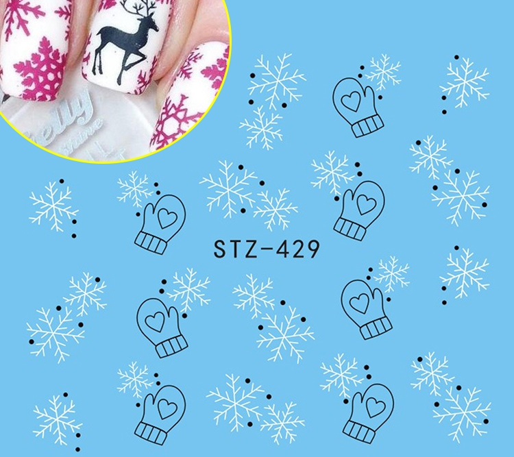 Christmas Snowflake Nail Decal