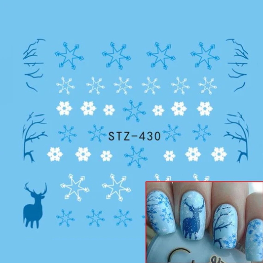 Christmas Snowflake Nail Decal