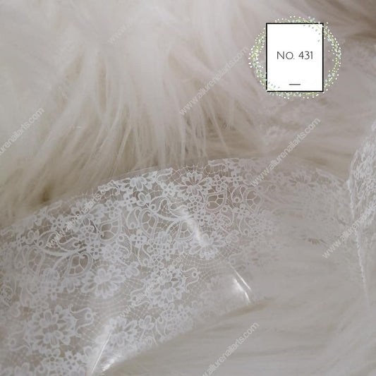 Lace Foil Nail Transfer