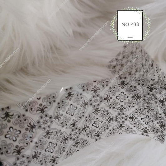 Lace Foil Nail Transfer