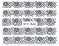 Black Lace Nail Decal
