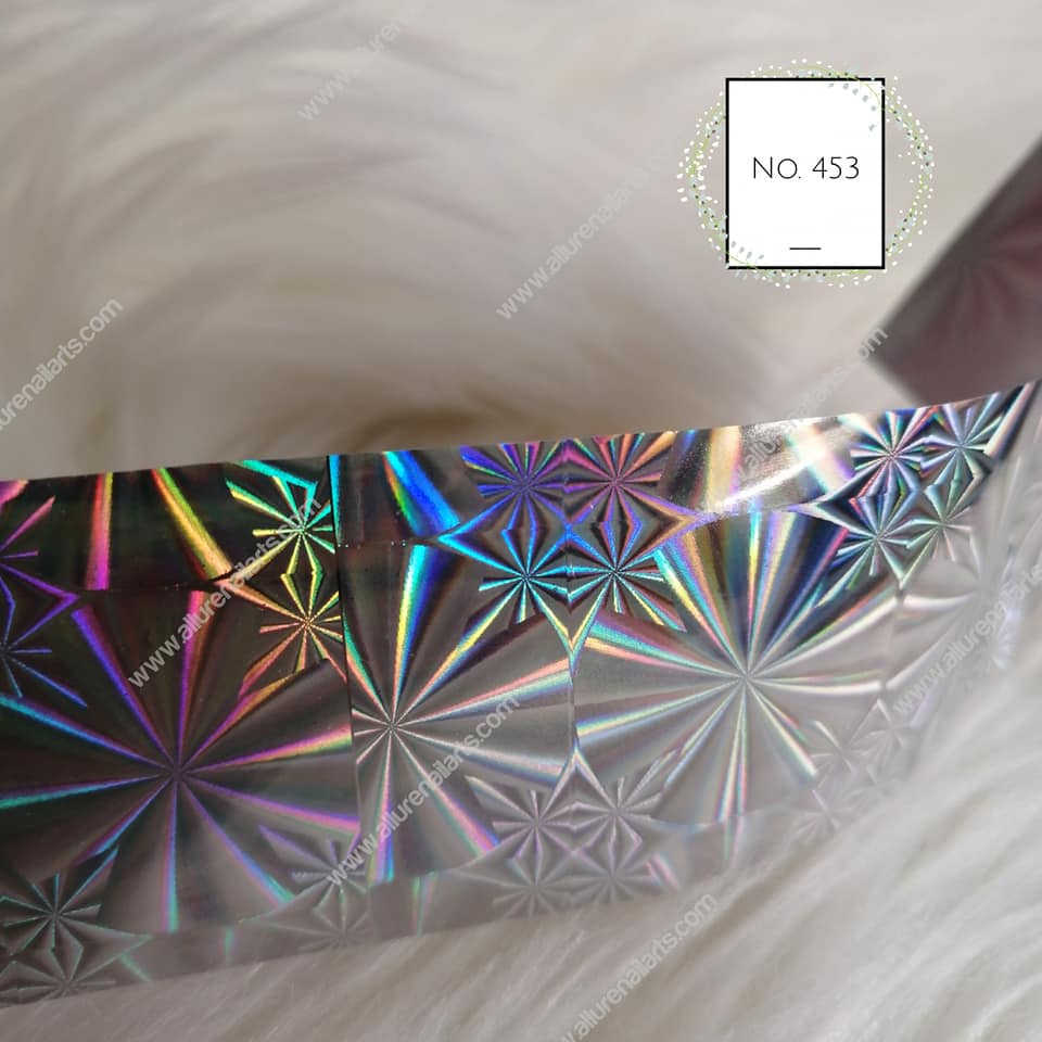 Holographic Foil Nail Transfer