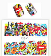 Pop Art Graphic Lips Nail Decal