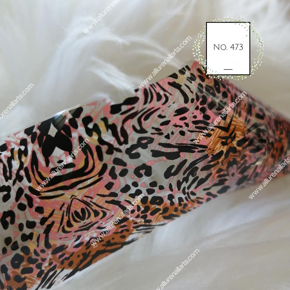Animal Print Foil Nail Transfer