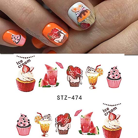 Desert Cupcakes Nail Decal