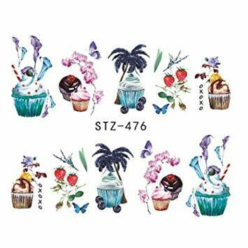 Desert Cupcakes Nail Decal