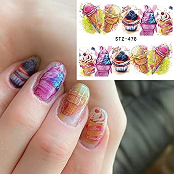 Desert Ice cream Cupcakes Nail Decal