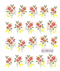 Flower Nail Decal