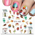 Desert Ice cream Cupcakes Nail Decal