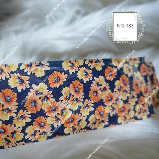 Floral Foil Nail Transfer
