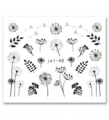 Dandelion Leaves Nail Decal