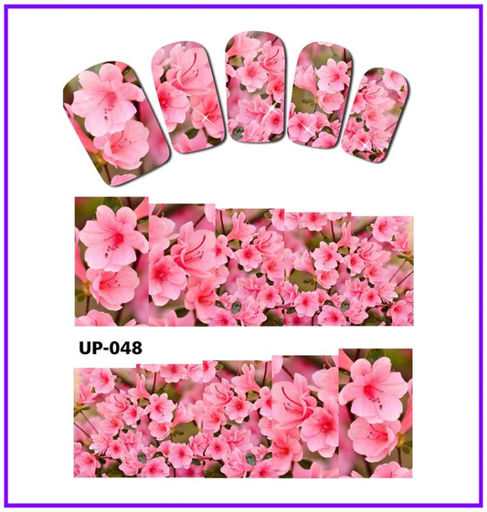 Floral Flower Oil Painting Nail Decal