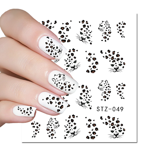 Cheetah Animal Nail Decal