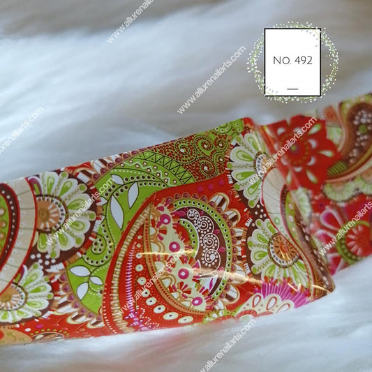 Paisley Foil Nail Transfer