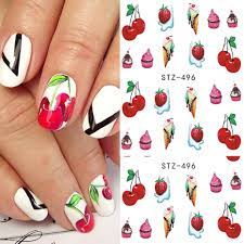 Desert Ice cream Cupcakes Nail Decal