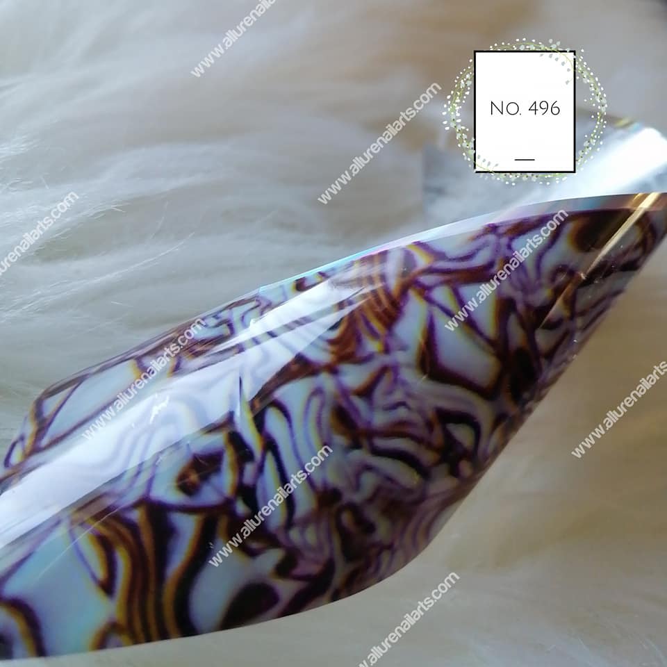 Marble Shell Foil Nail Transfer